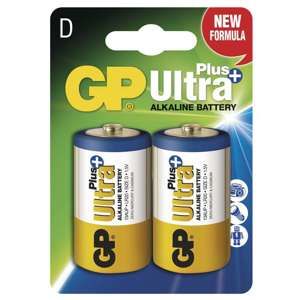 GP Batteries GP Alkalická baterie GP Ultra Plus LR20 (D), blistr 1017412000