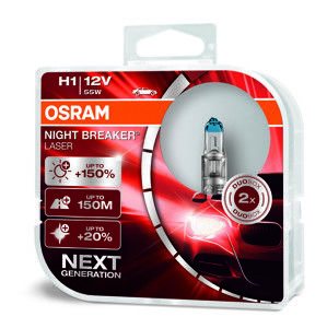 OSRAM H1 Night breaker LASER +150% 64150NL-HCB 55W 12V duobox
