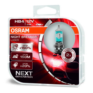 Osram Night Breaker Laser +150% HB4 P22d 12V 51W 2ks Studená bílá 4062172114417