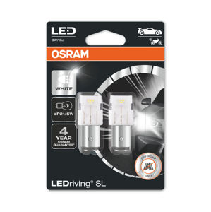 OSRAM LED P21/5W 7528DWP-02B 6000K 12V 2,5/0,5W BAY15d 