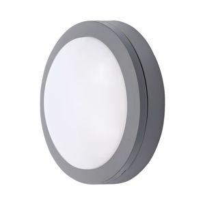 Solight LED venkovní osvětlení kulaté, šedé, 13W, 910lm, 4000K, IP54, 17cm WO746