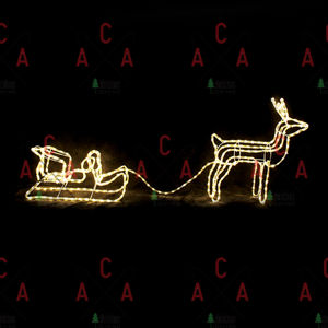 ACA LIGHTING CZECH s.r.o. ACA Lighting Vánoční LED venkovní sob se sáněmi X083121214