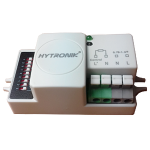 HYTRONIK Pohybový sensor miniaturní 65x36,5mm max. 400/800W s DIP přepínači