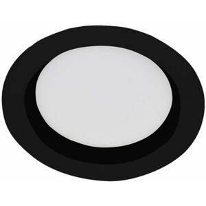 KOHL LIGHTING KOHL-LIGHTING LACUS zapuštené svítidlo černá 30W 3000K kruh teplá bílá K53302.BK.3K