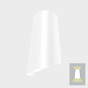 KOHL LIGHTING KOHL-Lighting TUILE nástěnné svítidlo bílá 11 W 3000K nestmívatelné