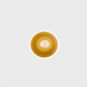 KOHL LIGHTING KOHL-Lighting NOON zapuštěné svítidlo s rámečkem pr.83 mm bílá-zlatá 38° 7 W  CRI 80 2700K Non-Dimm