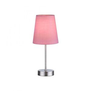 PAUL NEUHAUS LEUCHTEN DIREKT Stolní lampa, růžová, 1x E14, stínidlo, šňůrový vypínač