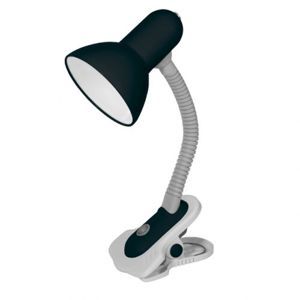 Kanlux SUZI stolní lampa černá HR-60-B max.1x60W E27 s klipem 07151