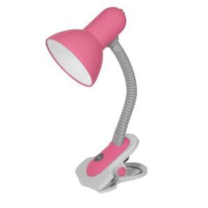 Kanlux SUZI stolní lampa růžová HR-60-PK max.1x60W E27 s klipem 07153