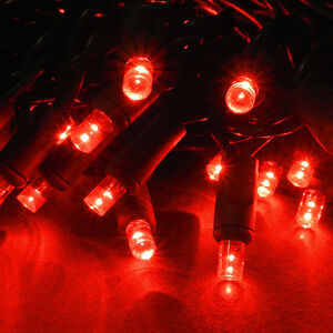 S.O.S. dekorace LED Twinkle-světelný řetěz s animaceni, vnitřní, 10 m, červená