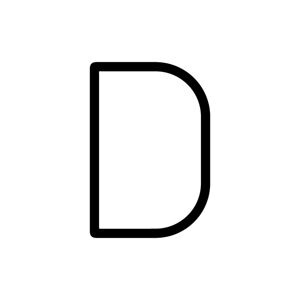 Artemide Alphabet of Light - velké písmeno D 1201D00A