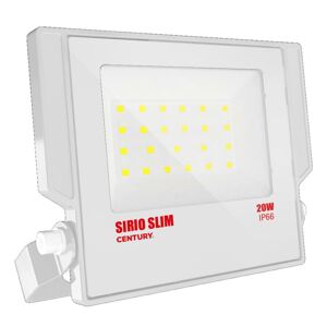 CENTURY LED reflektor SIRIO SLIM BÍLÝ 20W 4000K 110d 147x160x28mm IP66 IK08