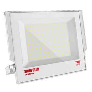 CENTURY LED reflektor SIRIO SLIM BÍLÝ 70W 4000K 110d 230x270x28mm IP66 IK08