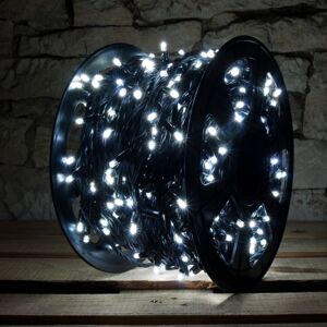 DecoLED LED světelný řetěz - 100m, ledově bílá, 1000 diod