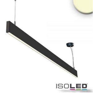 HEITRONIC Isoled - LED závěsné svítidlo Linear UP+DOWN 1200, prismatické, černá, prodloužitelné 40W teplá bílá 3000K 500790