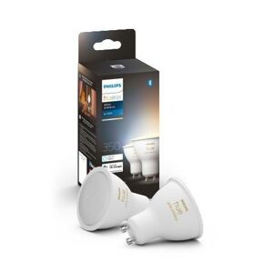 PHILIPS HUE Hue Bluetooth LED White Ambiance set 2ks žárovek Philips 8719514340121 GU10 2x4,3W 2x350lm 2200-6500K bílé stmívatelné