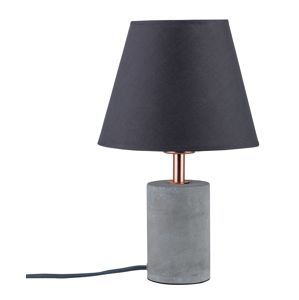 Paulmann stolní lampa Neordic Tem 1-ramenné látkový širm bílá/měď/beton 796.22 P 79622