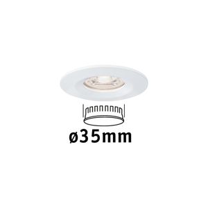 PAULMANN LED vestavné svítidlo Nova mini nevýklopné IP44 1x4W 2700K bílá mat 230V 942.98